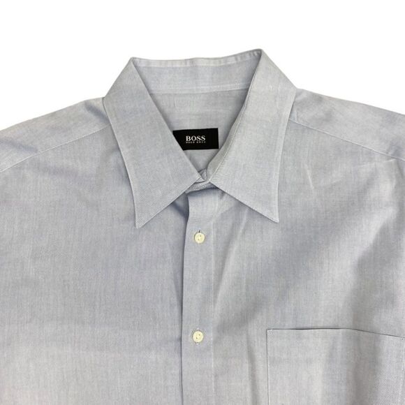 BOSS Hugo Boss Button Down Shirt size 17 - Picture 4 of 4